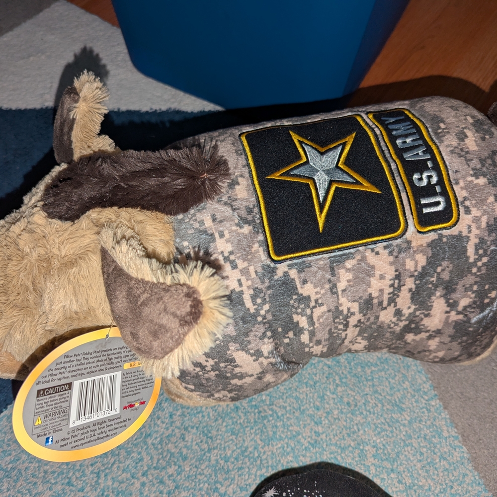 U.S. Army Plush Toy with Camo Design